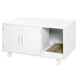 D31-016WT_Cat_Litter_Box_Enclosure_&_House_with_End_Table_Design