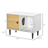 D30-387_Cat_House_with_Multiple_Storage_Places_Bed_and_Adjustable_Partition