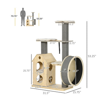 D30-420_Purrtree_Cat_Condo_Activity_Center_and_Climbing_Tree_with_Scratching_Posts